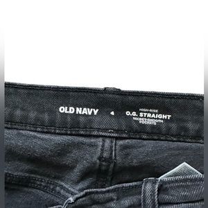 Black old navy straight jeans